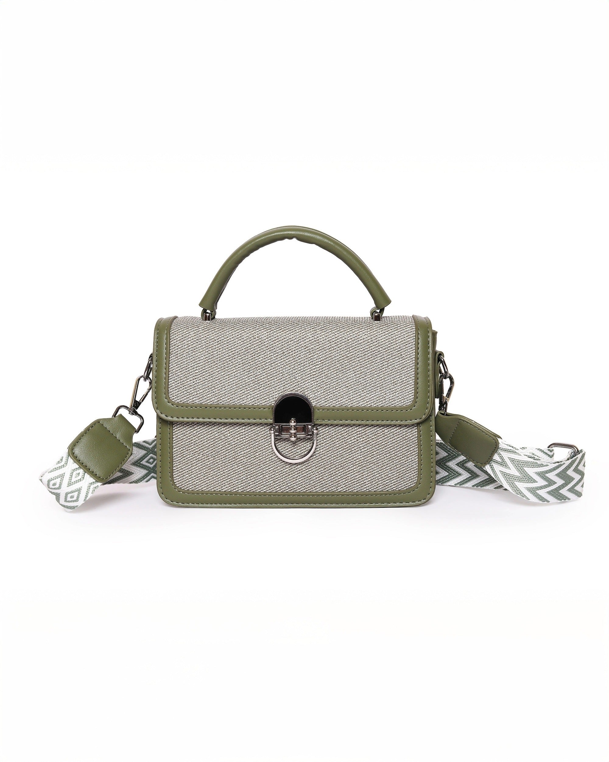The Mini Edge Satchel | Rich Olive Green