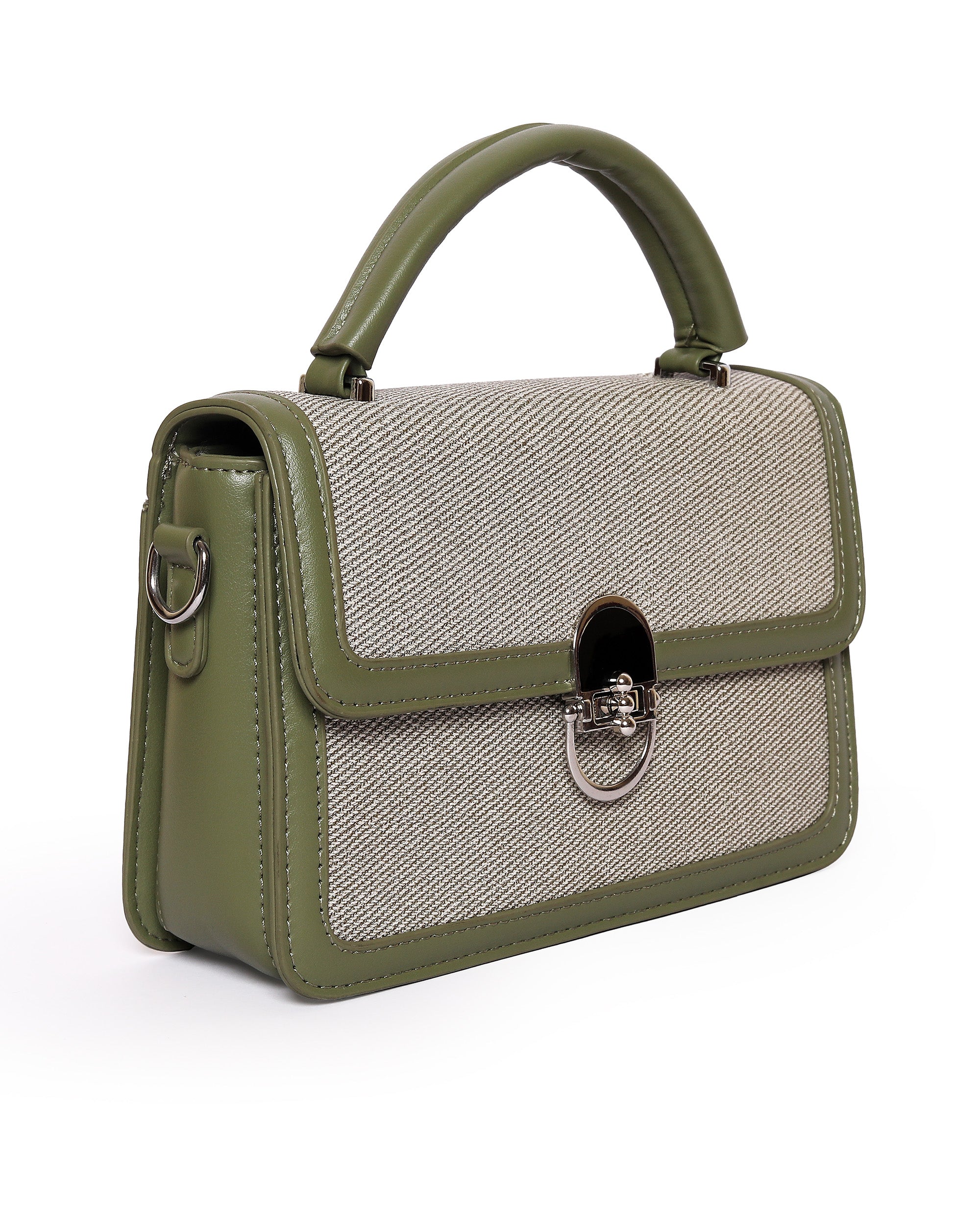 The Mini Edge Satchel | Rich Olive Green