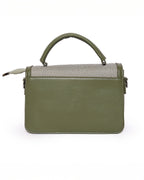 The Mini Edge Satchel | Rich Olive Green