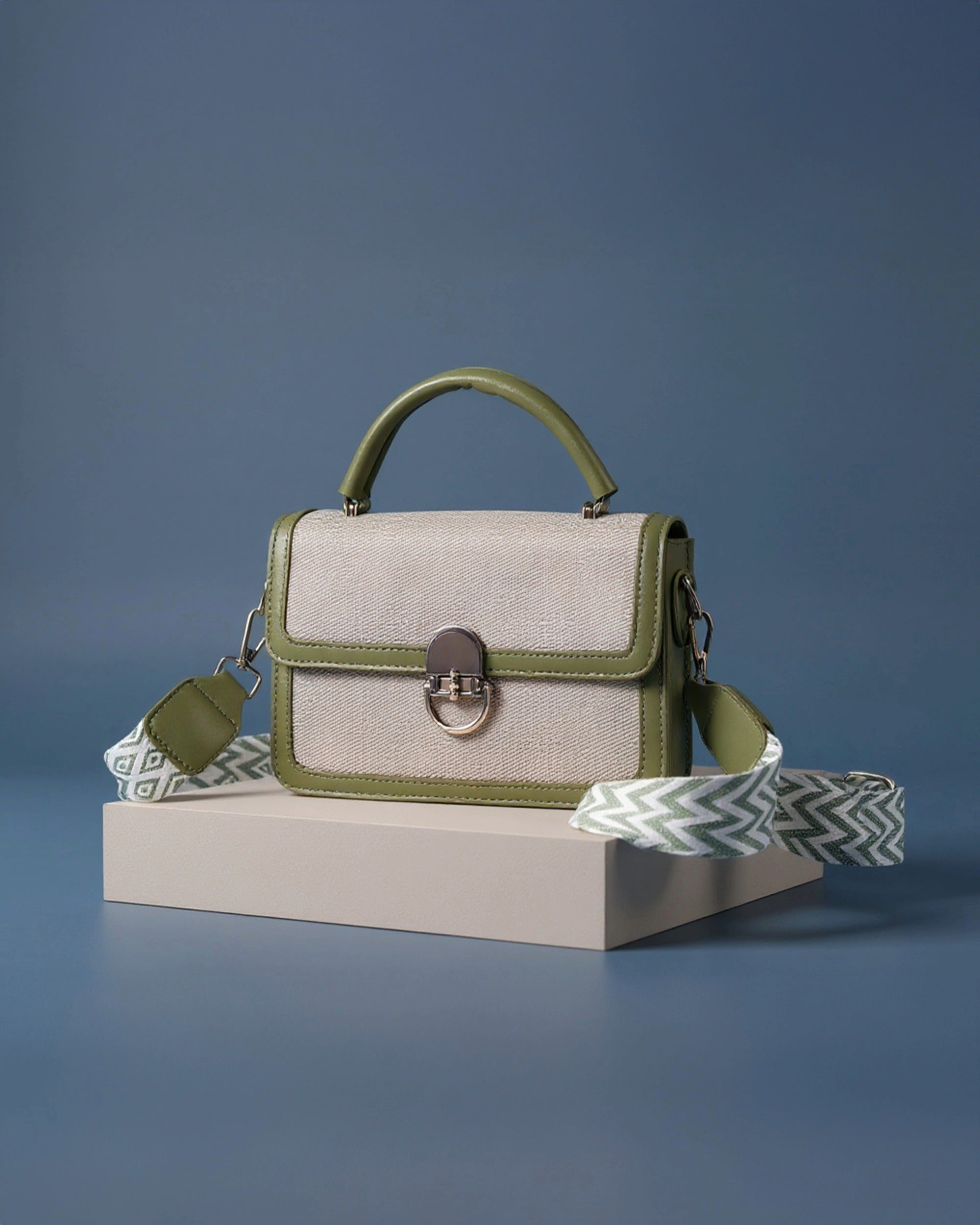 The Mini Edge Satchel | Rich Olive Green