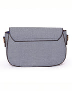 The Contemporary Classic: Textured Shoulder Bag | Blue