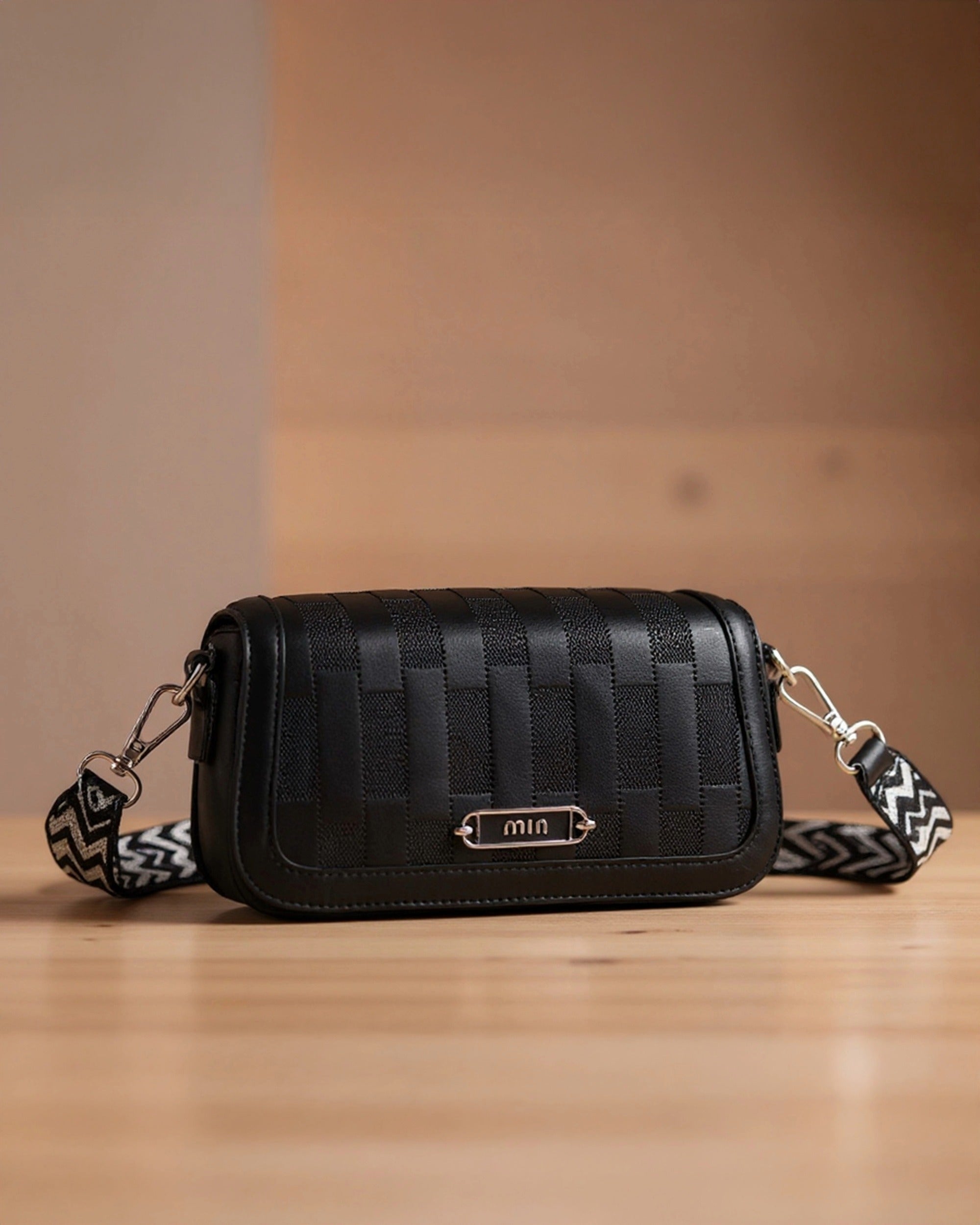 The Essential Crossbody - Faux Leather | Sleek Black