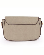 The Contemporary Classic: Textured Shoulder Bag | Beige