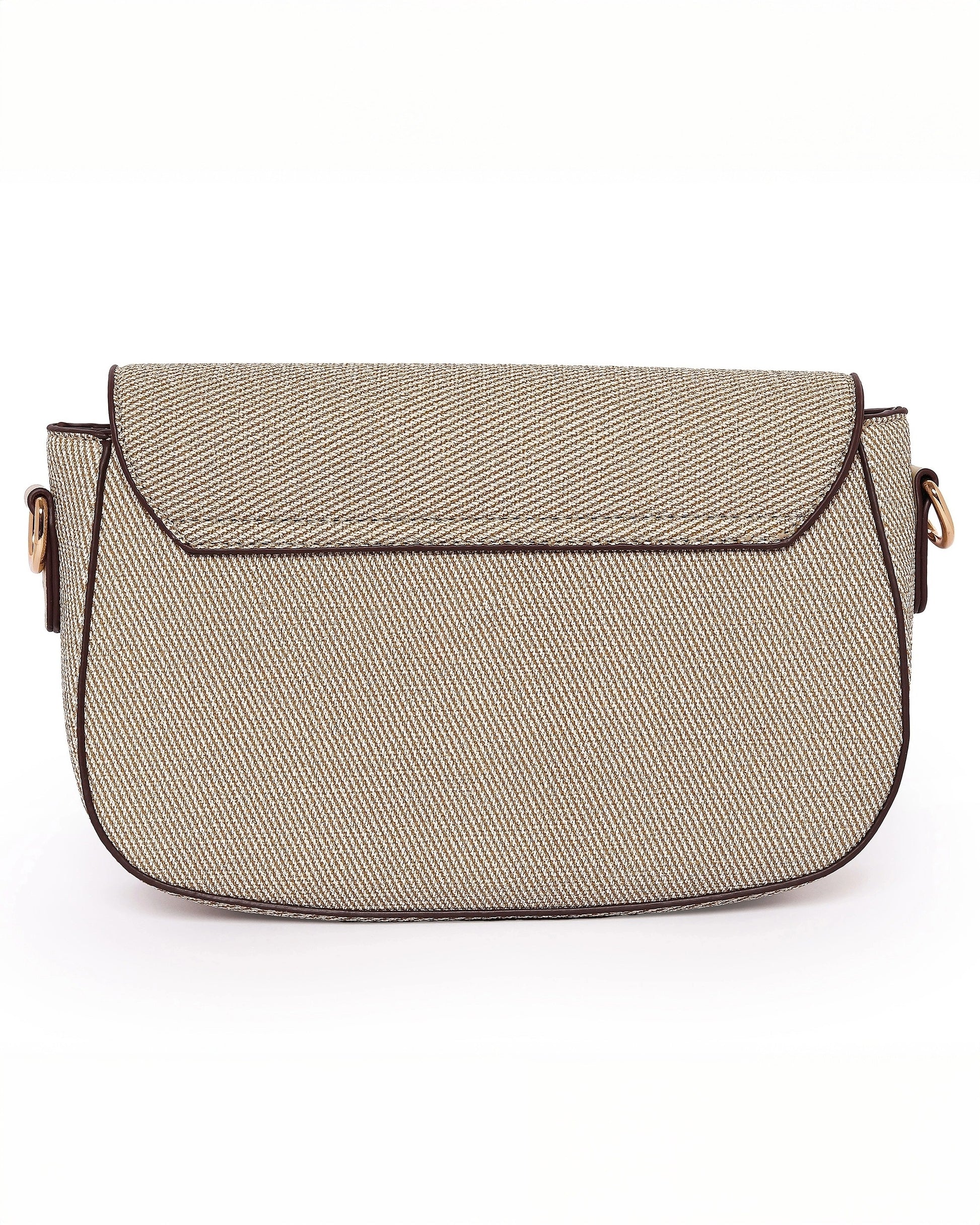 The Contemporary Classic: Textured Shoulder Bag | Beige