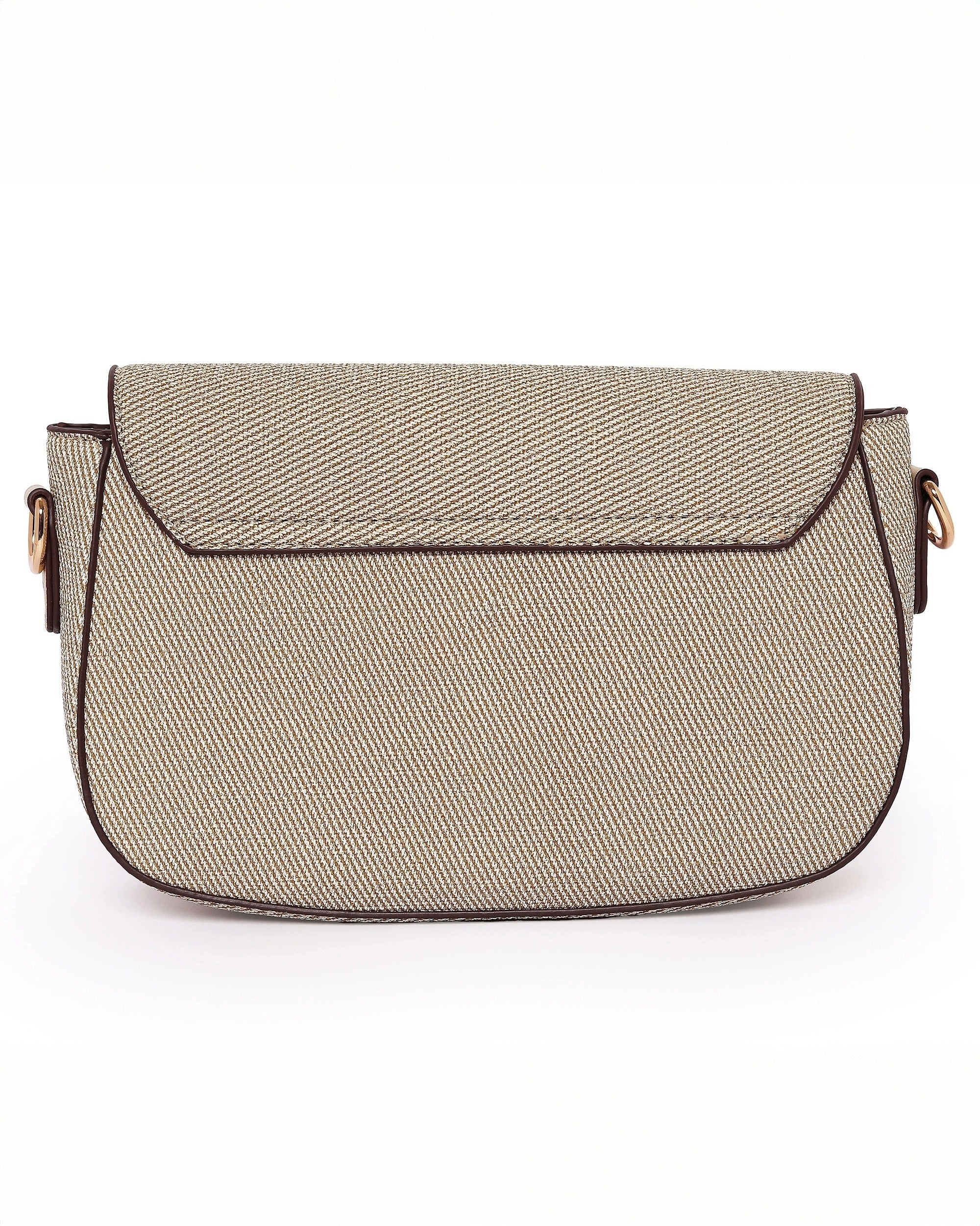 The Contemporary Classic: Textured Shoulder Bag | Beige