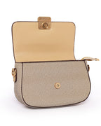 The Contemporary Classic: Textured Shoulder Bag | Beige