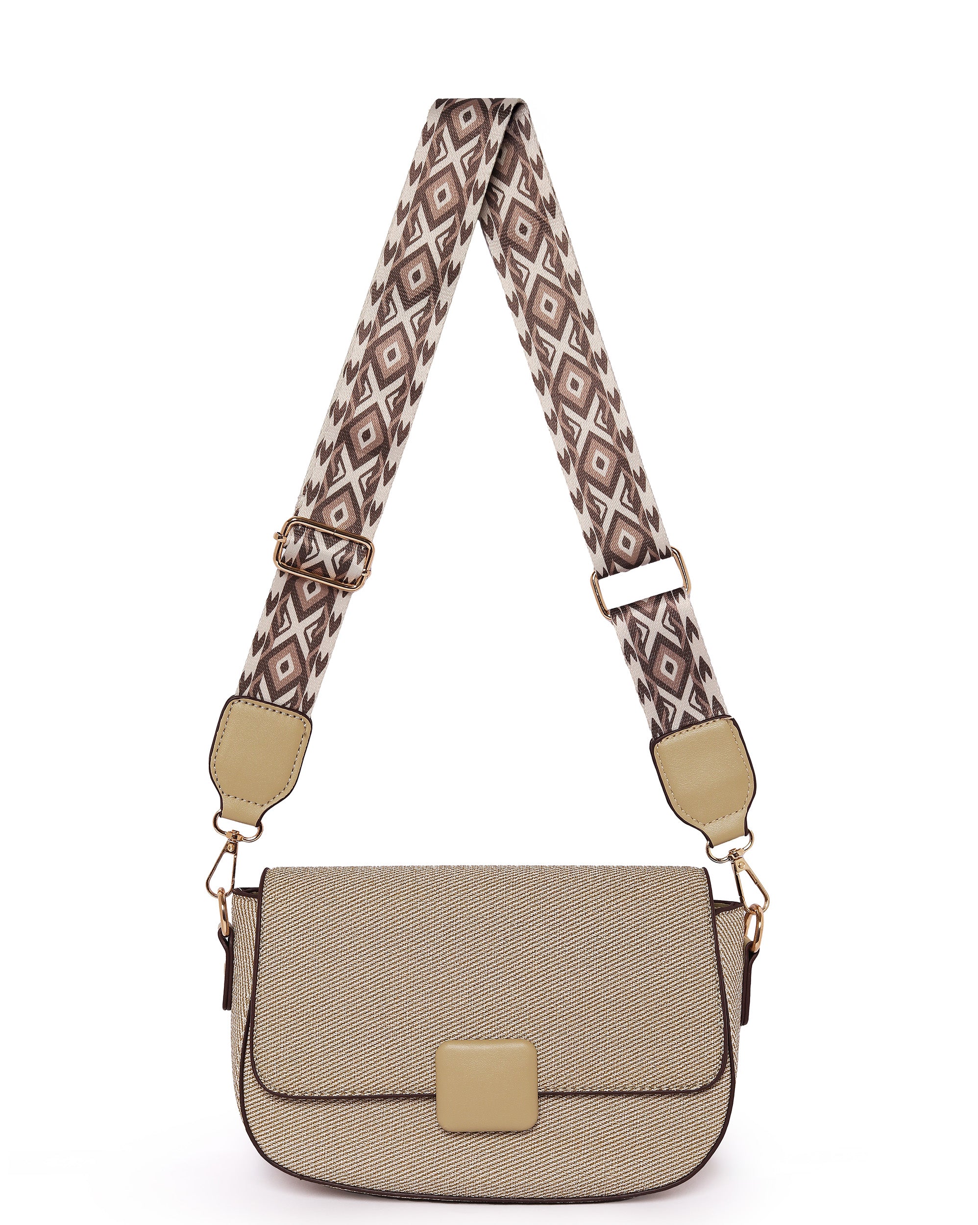 The Contemporary Classic: Textured Shoulder Bag | Beige