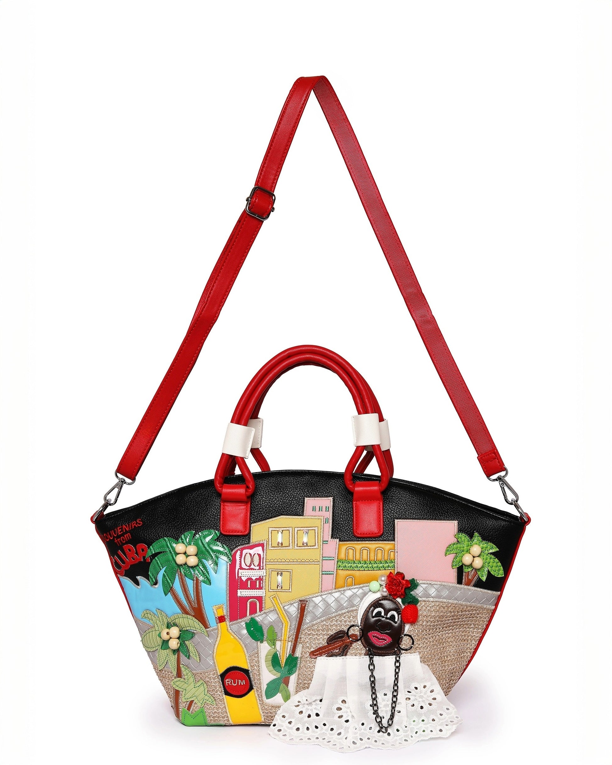 Tropical Souvenir – Cuba Embroidered Handbag