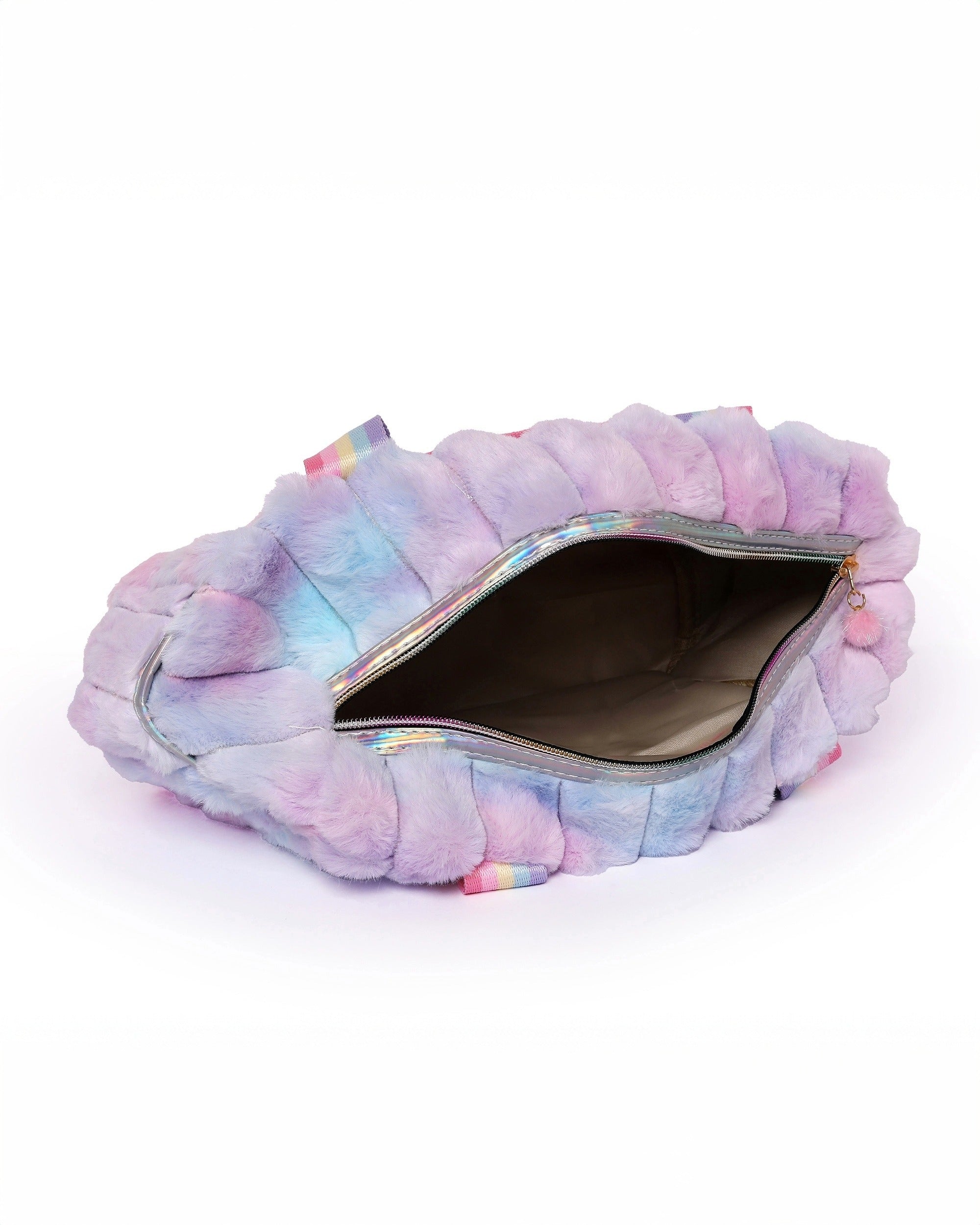 Soft Plush Duffel | Pastel Rainbow