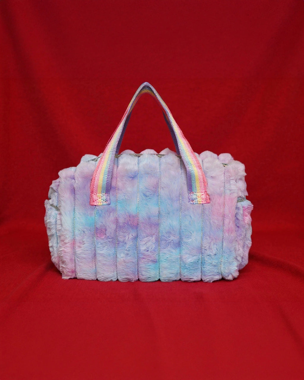 Soft Plush Duffel | Pastel Rainbow