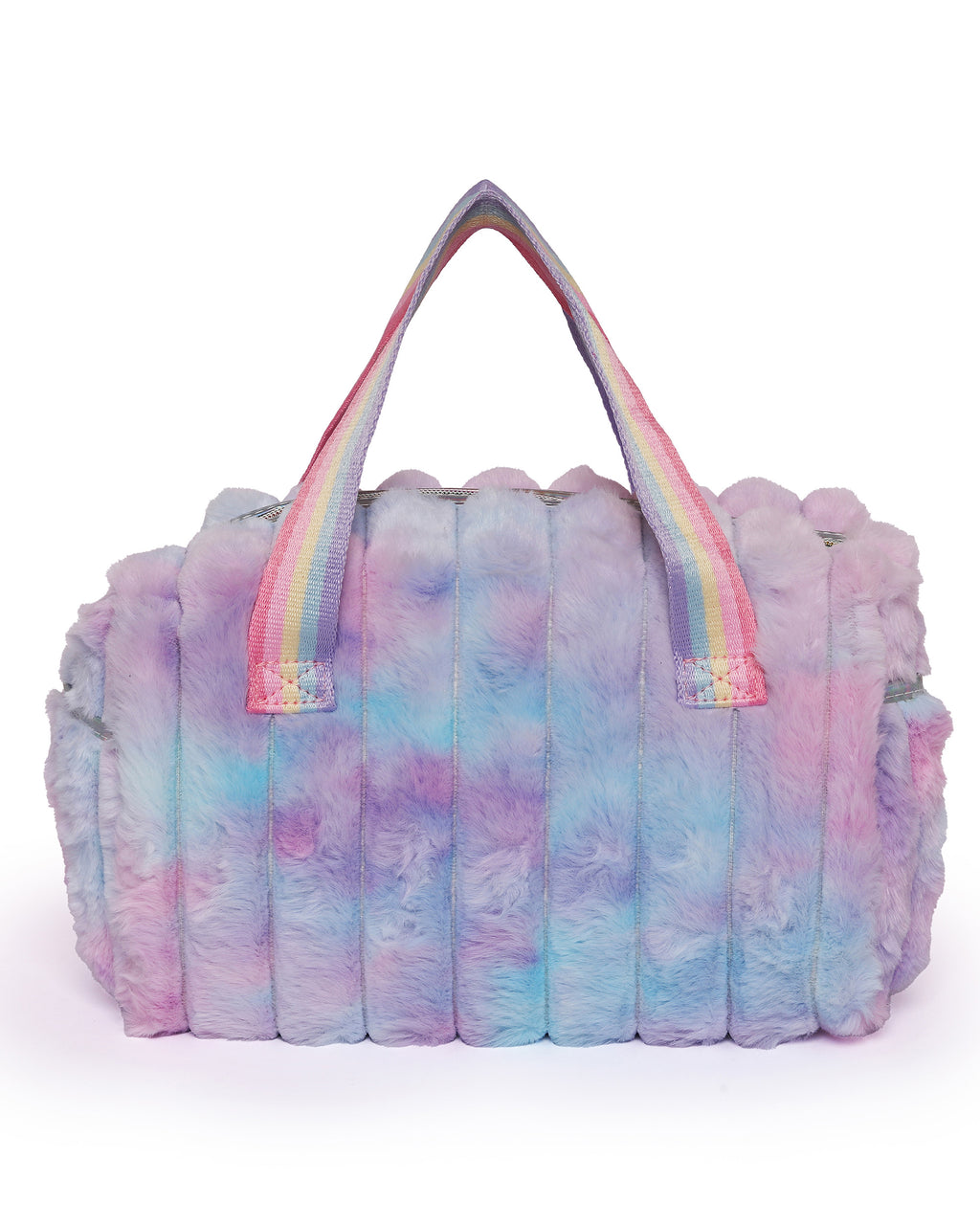 Soft Plush Duffel | Pastel Rainbow