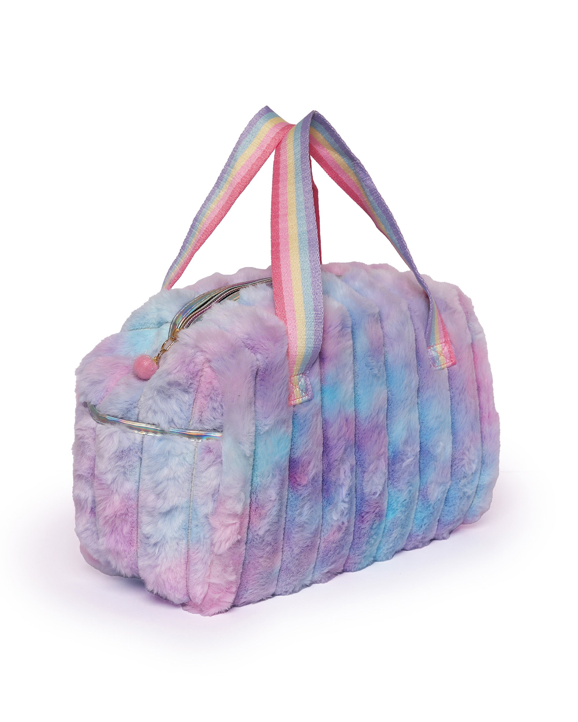 Soft Plush Duffel | Pastel Rainbow