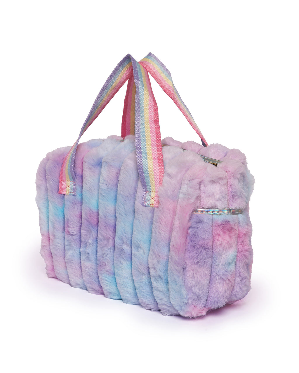 Soft Plush Duffel | Pastel Rainbow