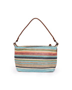 Natural Woven Harmony - Everyday Tote | Color-Pop Stripes