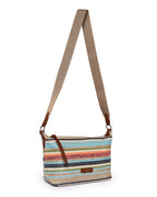 Natural Woven Harmony - Everyday Tote | Color-Pop Stripes