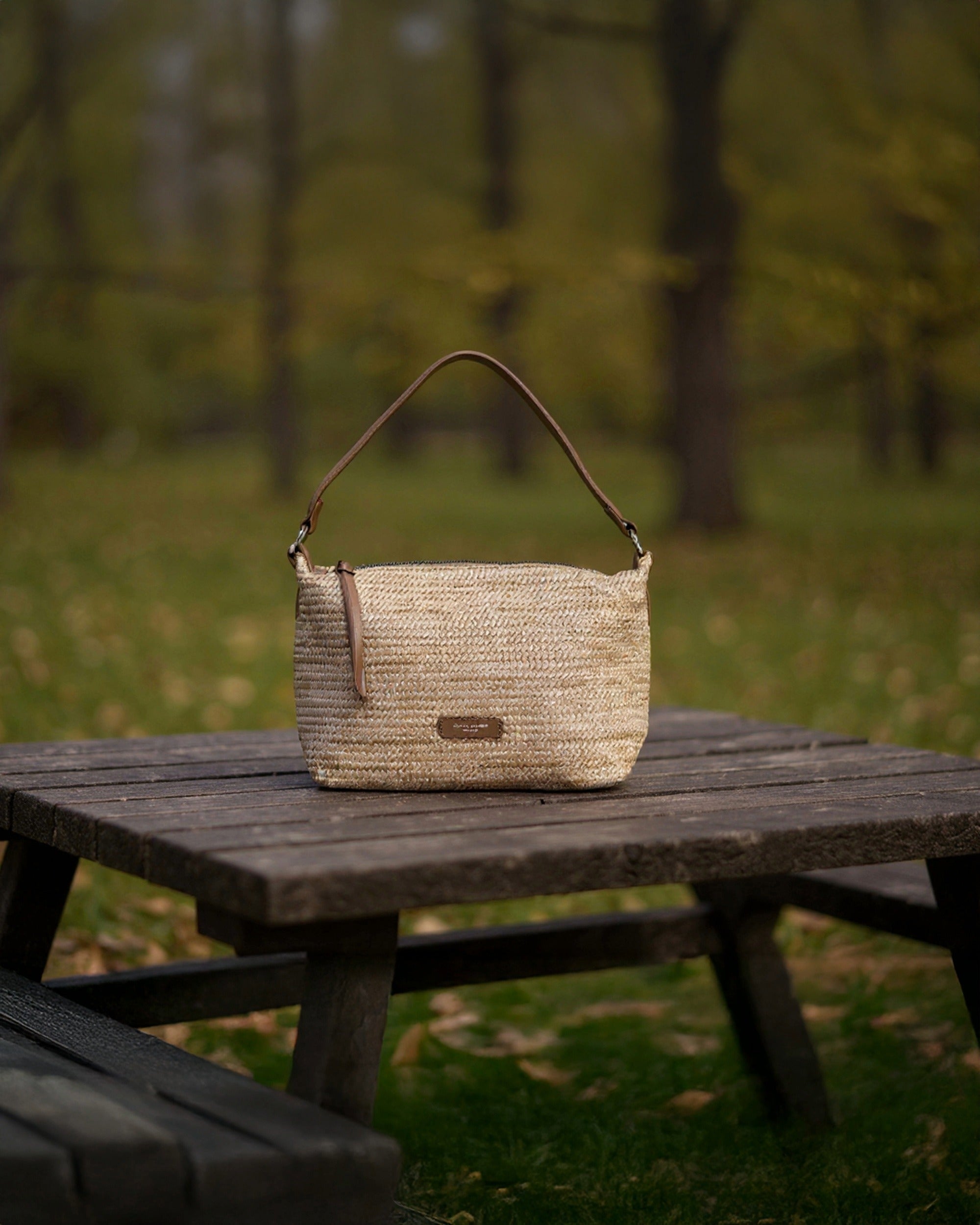 Natural Woven Harmony - Everyday Tote | Soft Natural-Tone