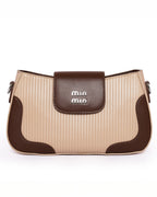 The Essential Crossbody Dual Tone - Faux Leather | Rich Mocha & Soft Cream