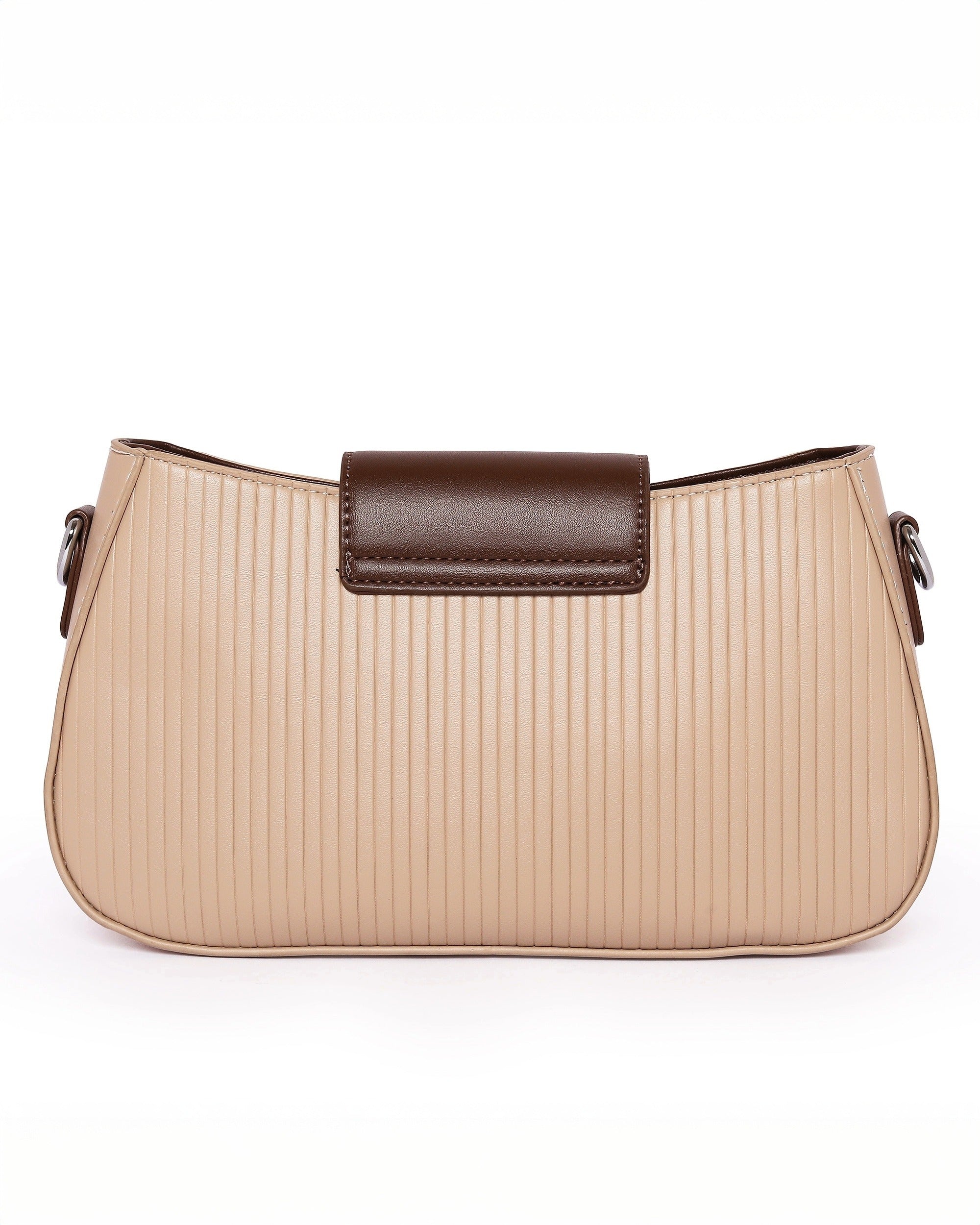 The Essential Crossbody Dual Tone - Faux Leather | Rich Mocha & Soft Cream