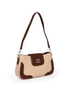 The Essential Crossbody Dual Tone - Faux Leather | Rich Mocha & Soft Cream