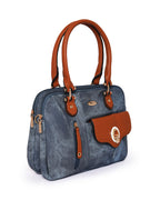 The City Tote | Denim Tan Duo