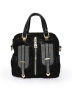 Glamorous Sequin & Rhinestone Convertible Backpack | Dazzling Midnight