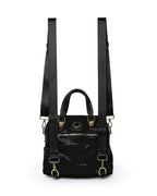 Glamorous Sequin & Rhinestone Convertible Backpack | Dazzling Midnight