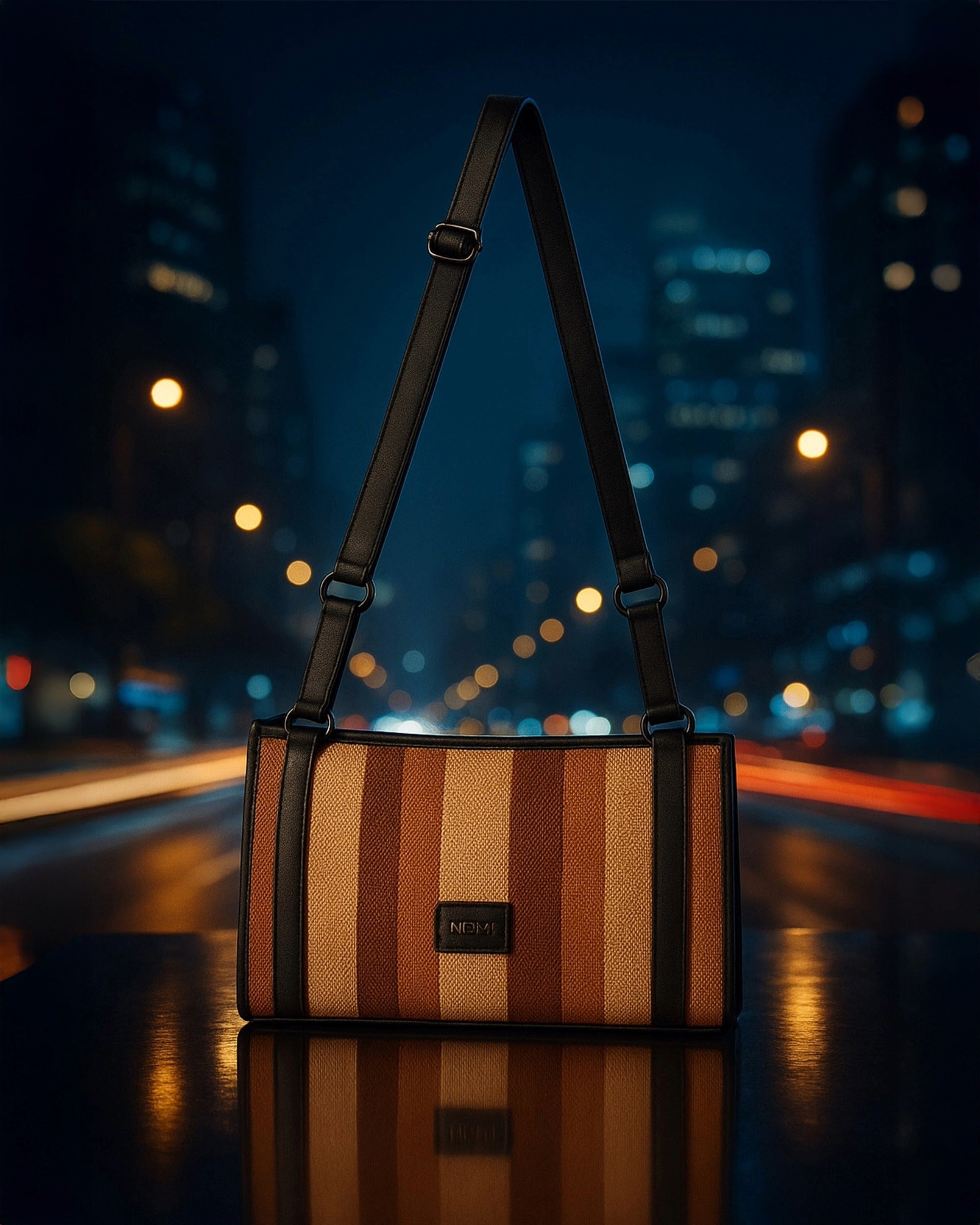 Urban Earthline - Sophisticated Tote | Multi-Earth Stripes