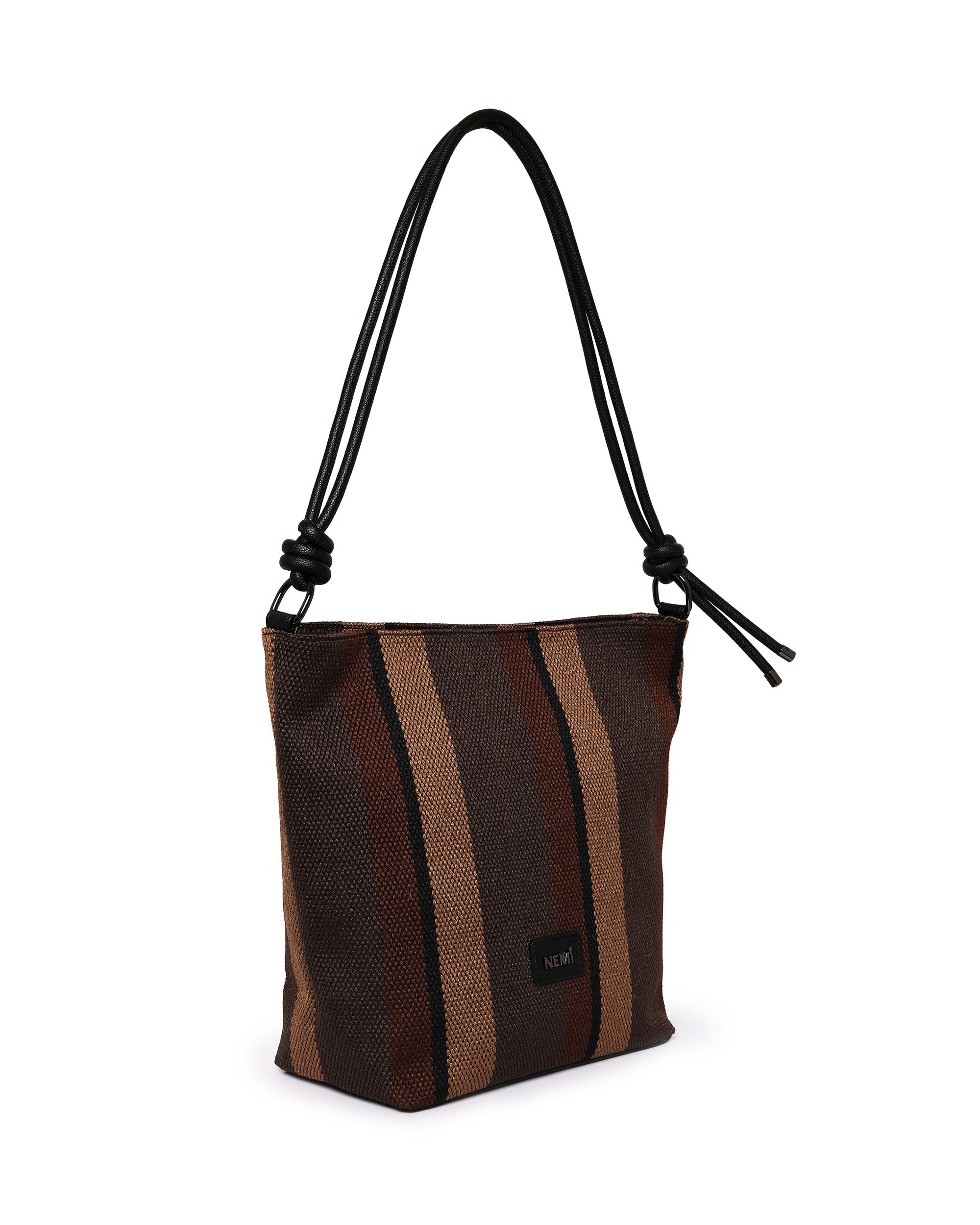 Urban Earthline - Sophisticated Tote | Earth-Inspired Stripes