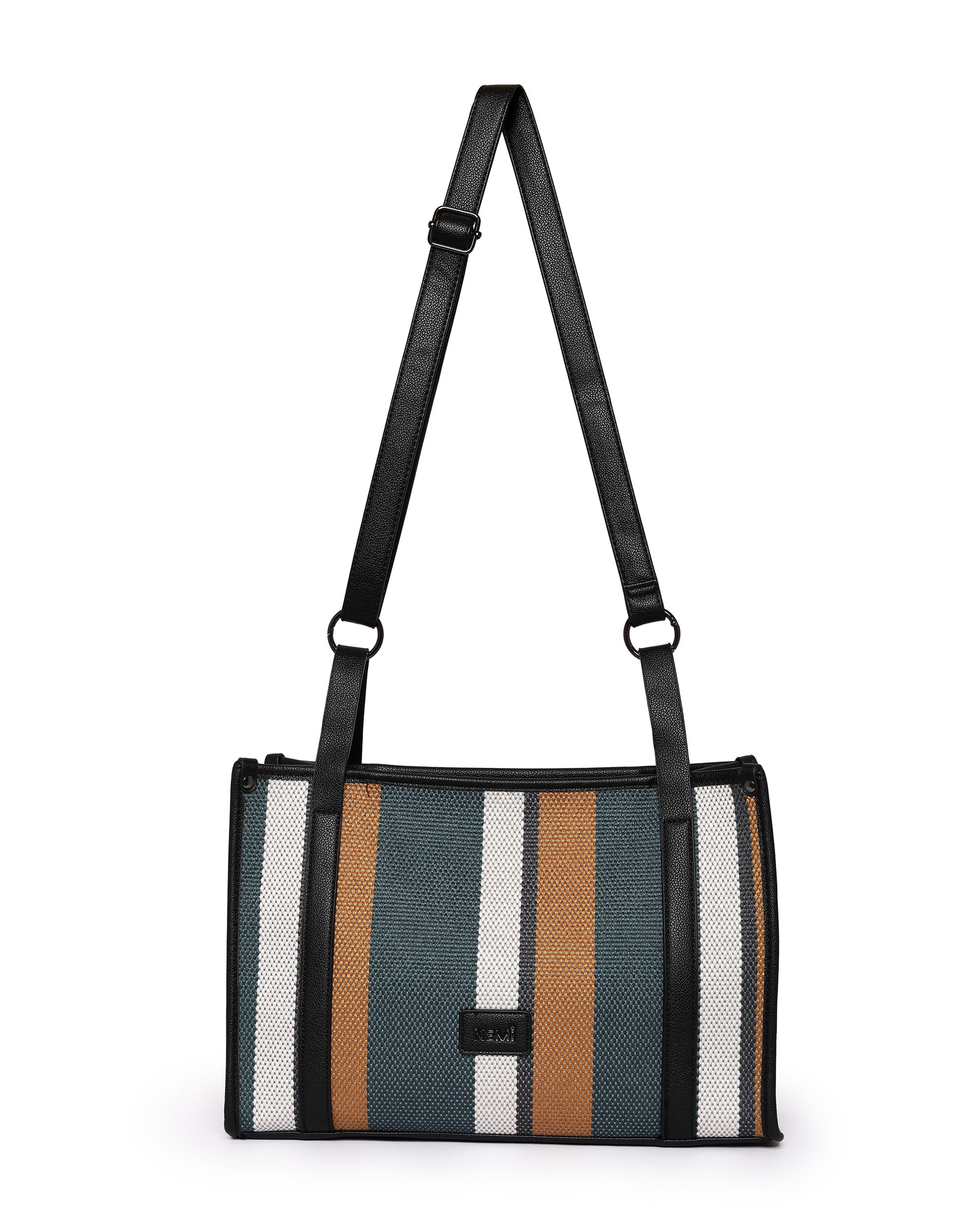 Urban Earthline - Sophisticated Tote | Playful Teal & Tan