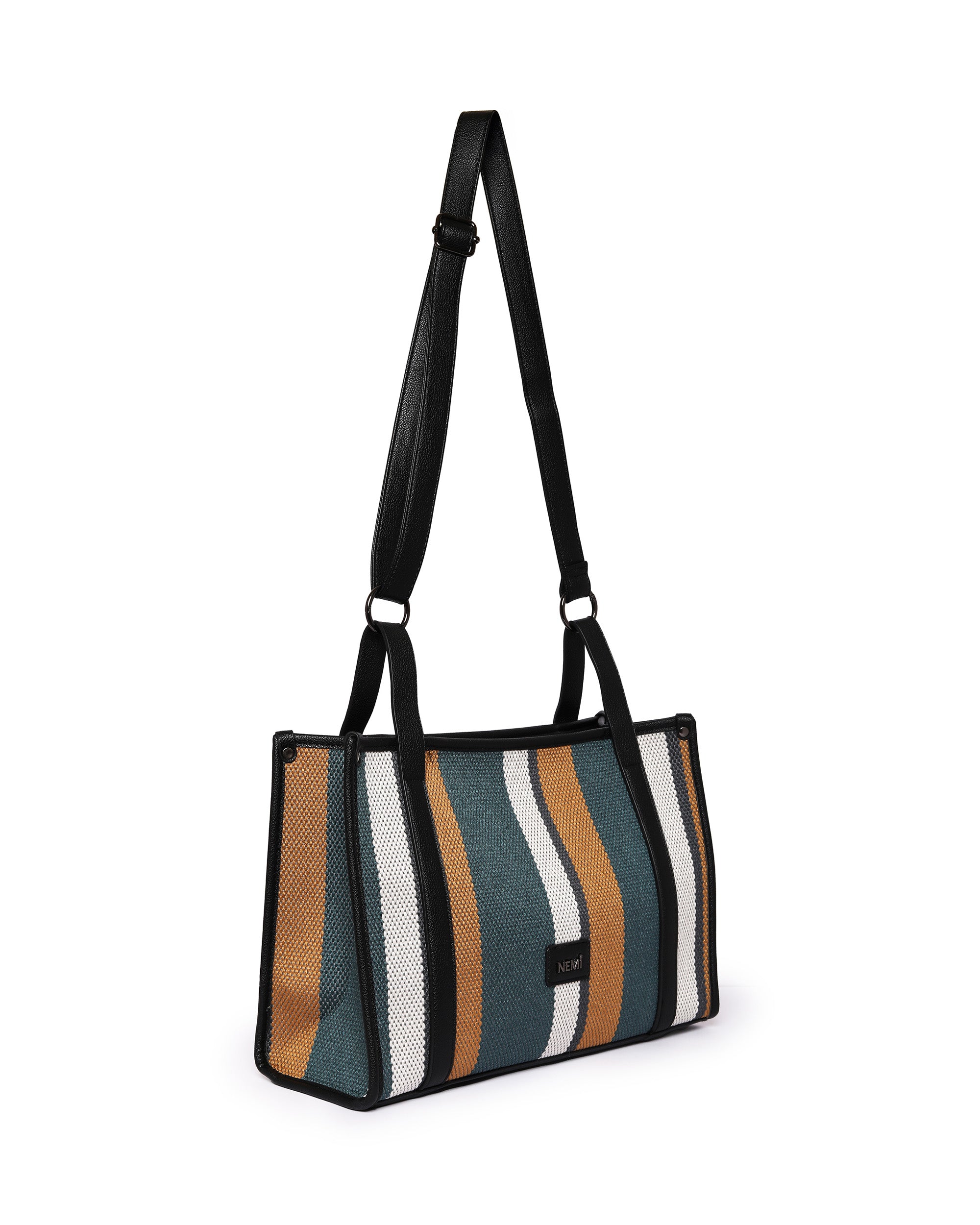 Urban Earthline - Sophisticated Tote | Playful Teal & Tan