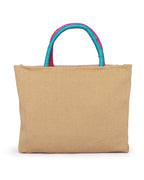 Fringe & Thread - Multicolor Embroidery Tote | Sun-Kissed Beige