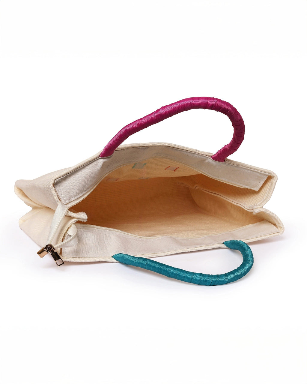 Fringe & Thread - Multicolor Embroidery Tote | Classic Ivory