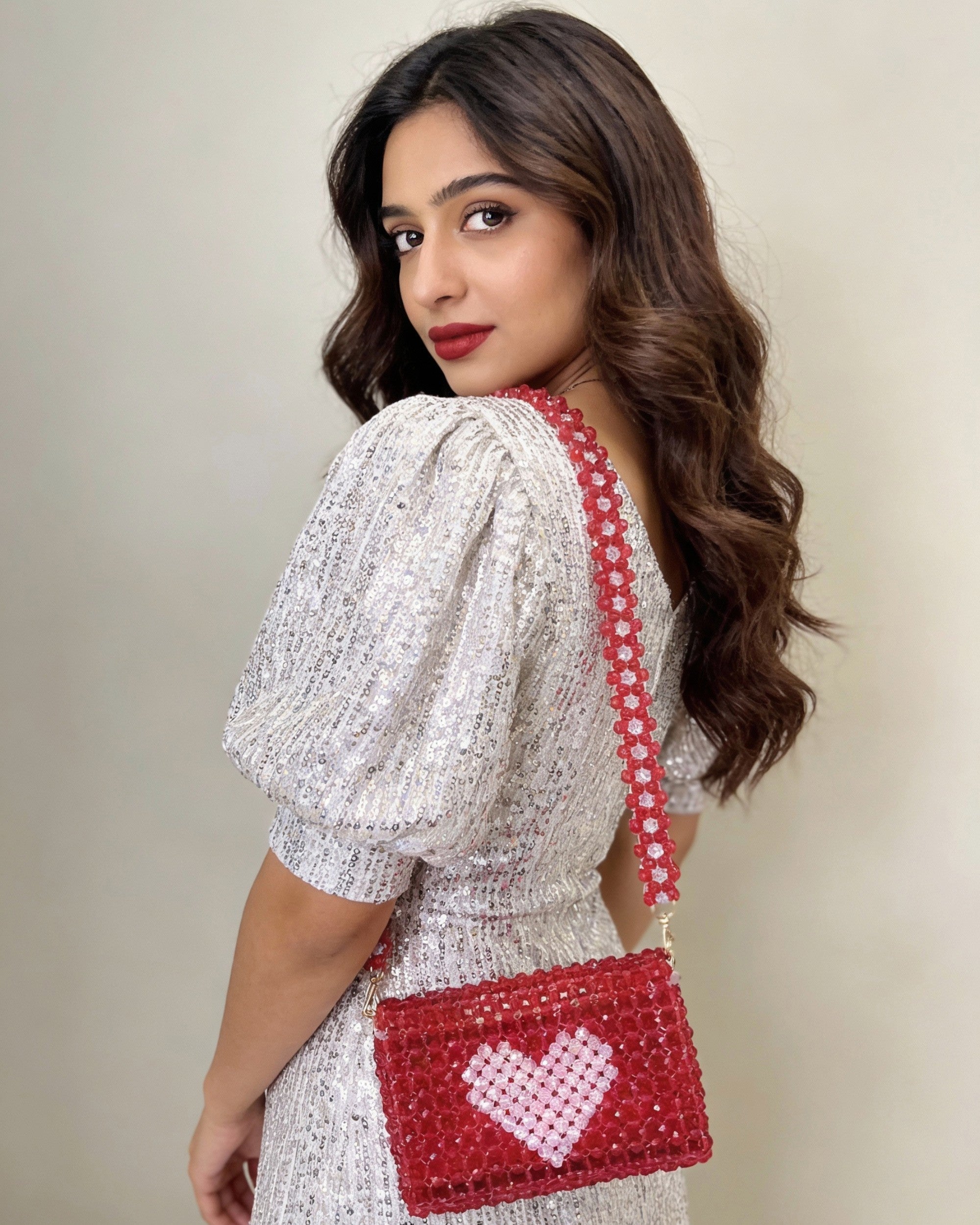 Pulsara — The Handcrafted Beads of the Heart | Scarlet Red & Graceful White Heart