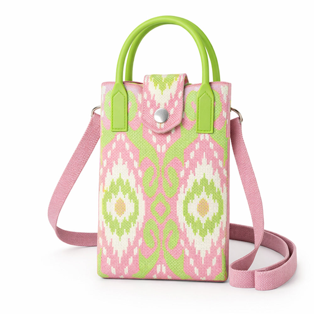 small sling bag for travel and daily essentials ikat design