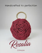 Rosalia - The Handmade Crochet Purse | Crimson