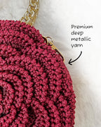 Rosalia - The Handmade Crochet Purse | Crimson