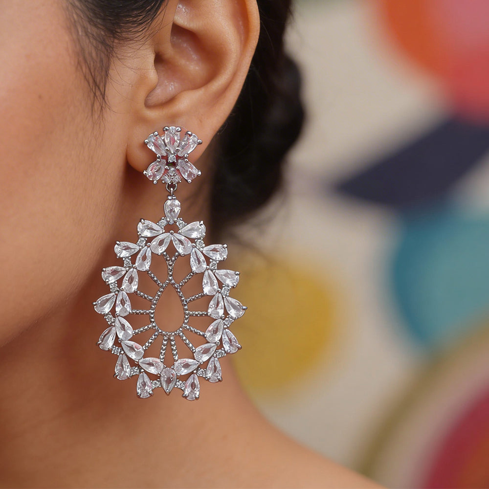 Crystal Chandelier Drop Earrings