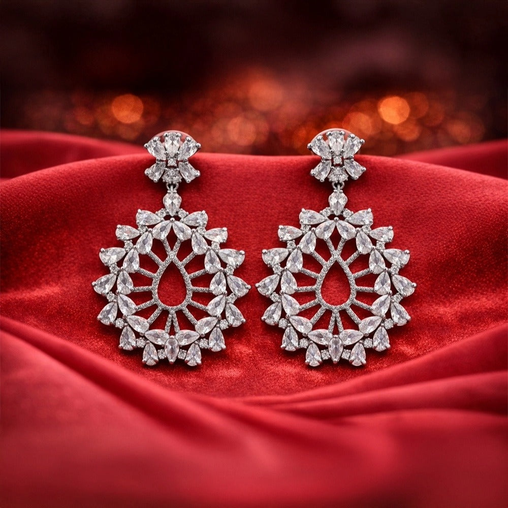 Crystal Chandelier Drop Earrings