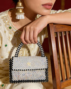 Celestara — The Handcrafted Beaded Star | Celestial Silver & Black