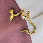 Gold-Tone Snake Wrap Ear Cuff