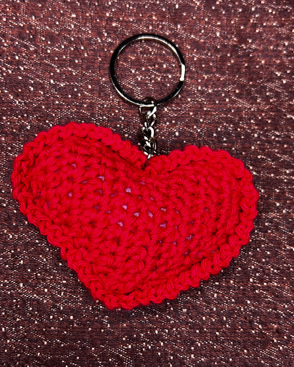 💖 Tiny Treasures – Ruby Glow – Red Crochet Heart