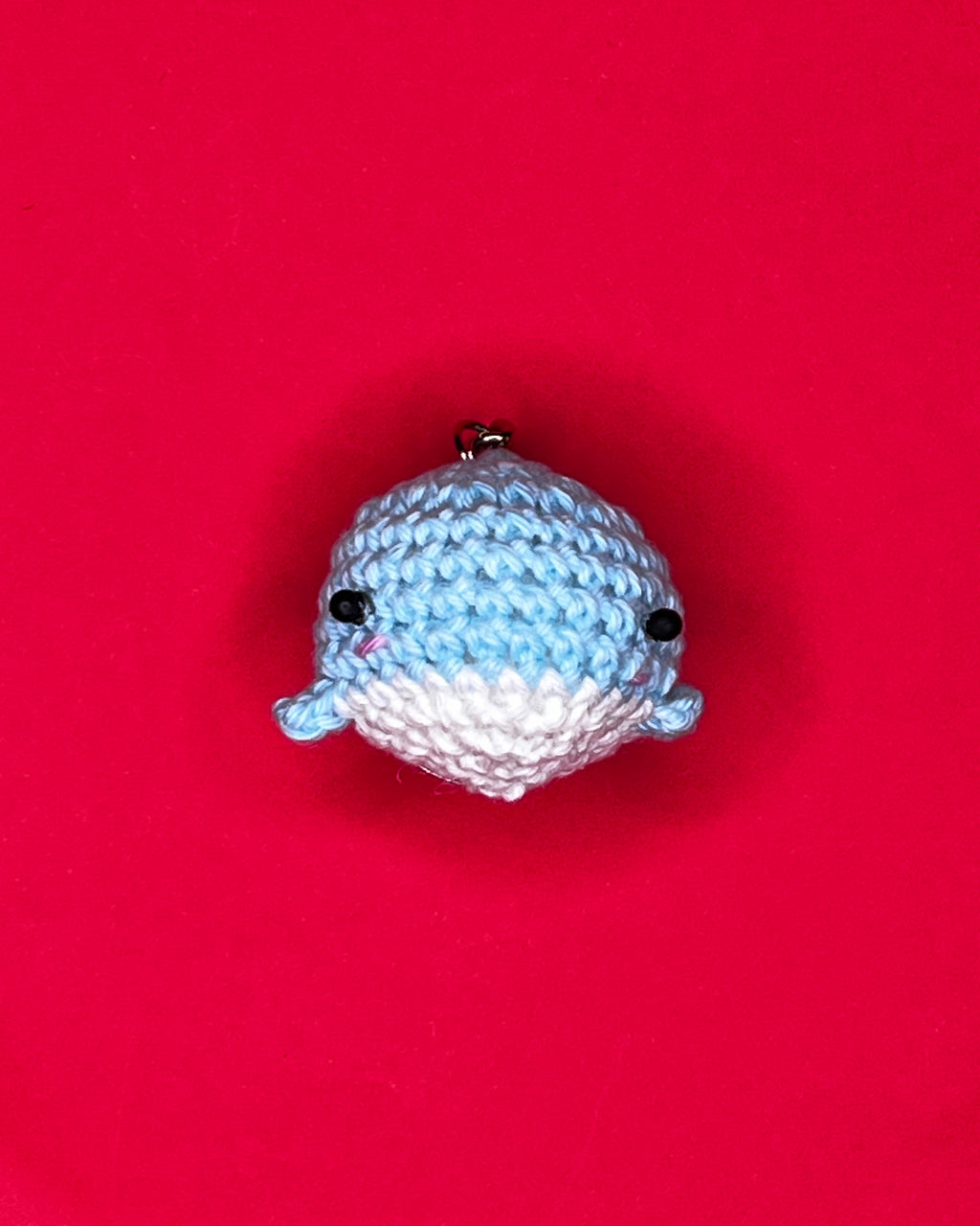 ❄️ Ocean & Arctic Friends – Blue Wave Whale – Ocean Blue Amigurumi Charm