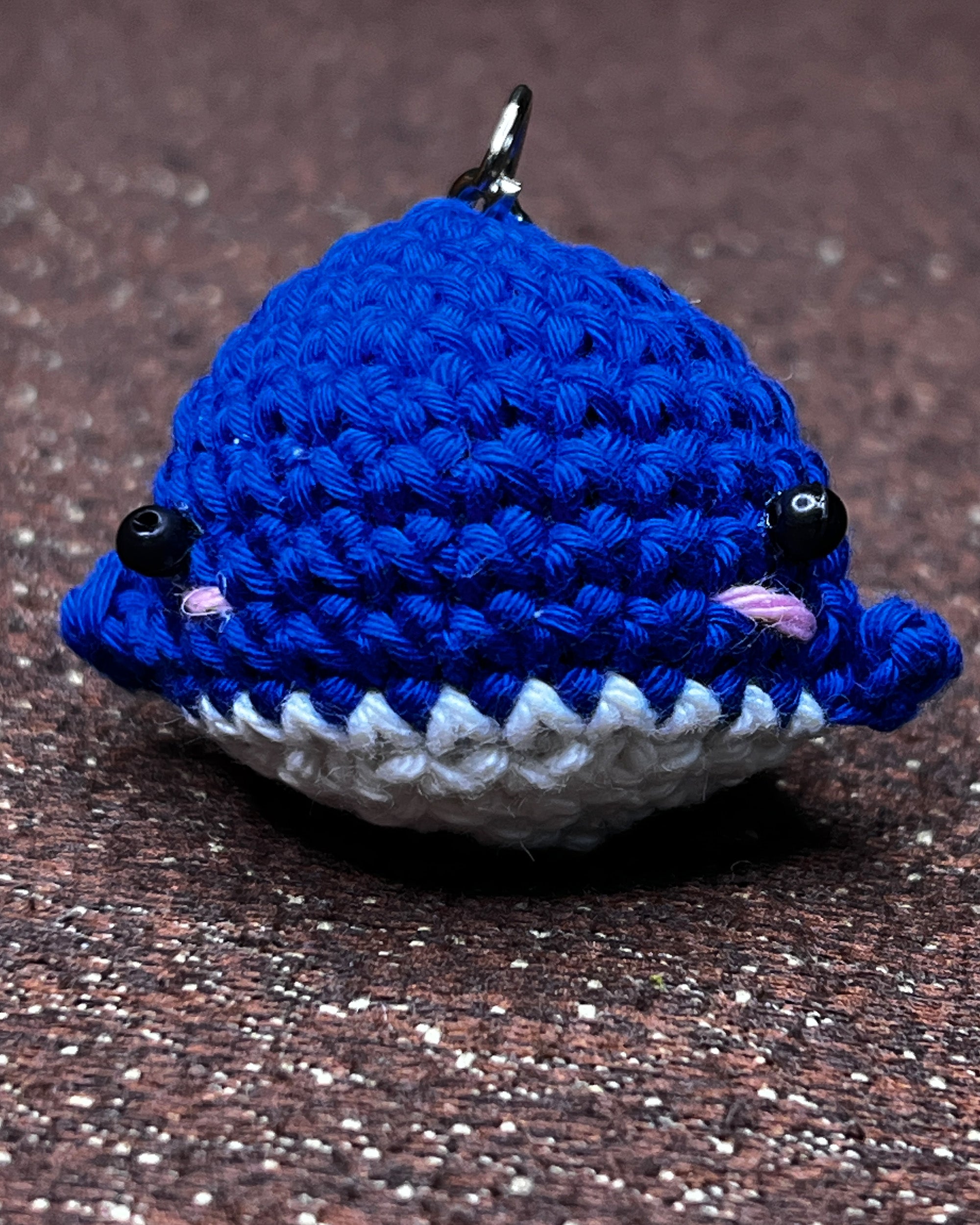❄️ Ocean & Arctic Friends – Deep Sea Whale – Ocean Blue Amigurumi Charm
