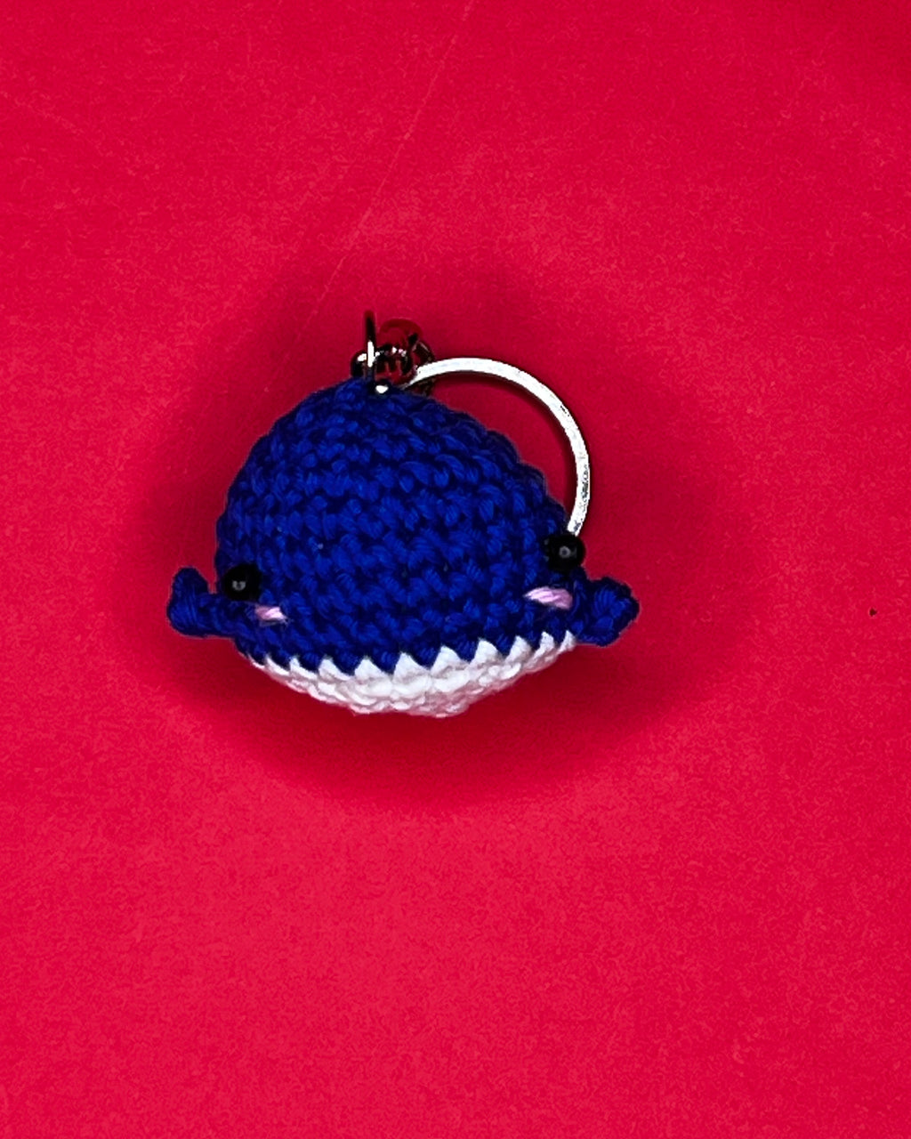 ❄️ Ocean & Arctic Friends – Deep Sea Whale – Ocean Blue Amigurumi Charm