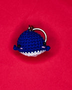 ❄️ Ocean & Arctic Friends – Deep Sea Whale – Ocean Blue Amigurumi Charm