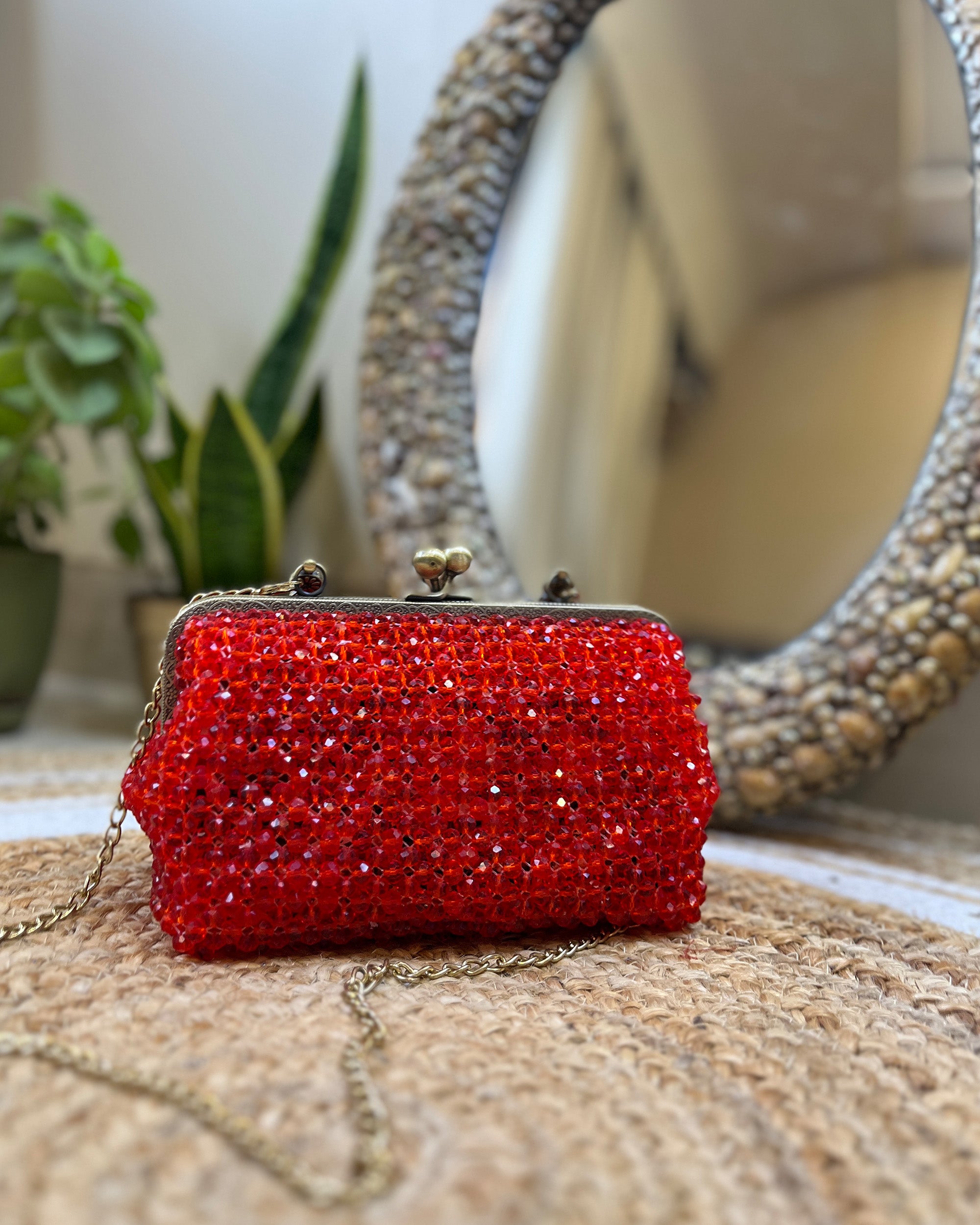 Celestara — The Handcrafted Beaded Star | Supernova Red