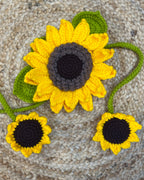 Handmade Crochet Single Sunflower Hugs