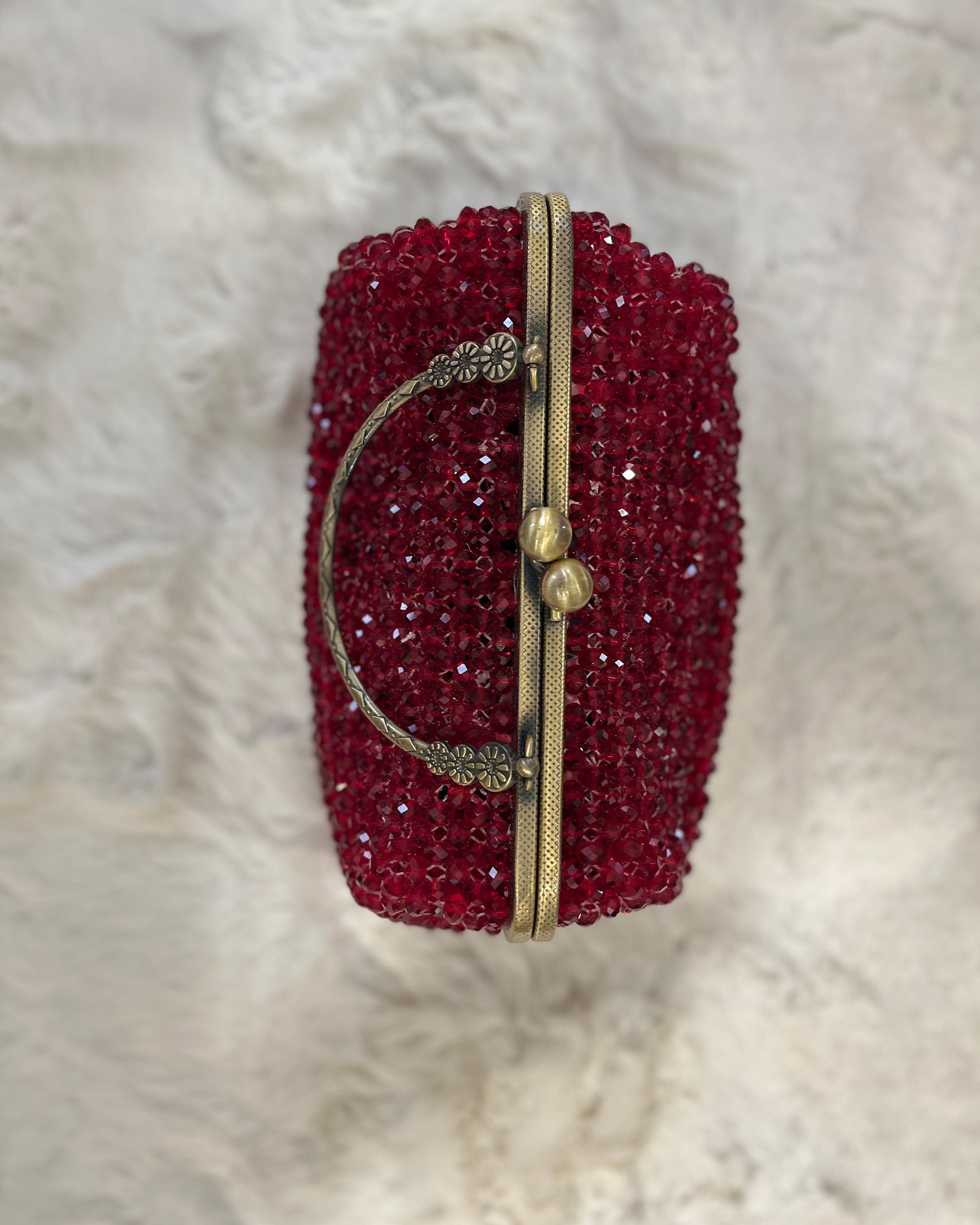 Celestara — The Handcrafted Beaded Star | Scarlet Crimson