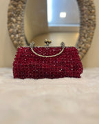 Celestara — The Handcrafted Beaded Star | Scarlet Crimson