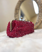 Celestara — The Handcrafted Beaded Star | Scarlet Crimson